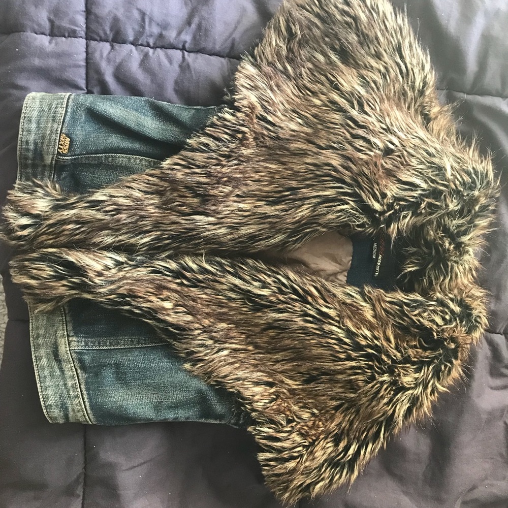 Miss sixty fax fur vest